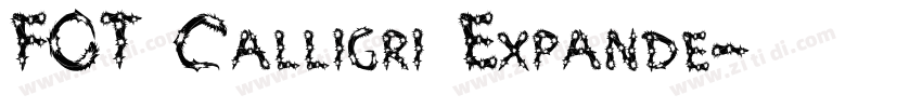 FOT Calligri Expande字体转换